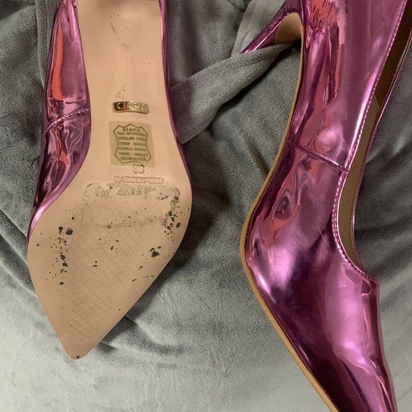 Ciara- Platinum Stilettos Heels Size 8 Exotic Heels NWOT - Picture 8 of 16